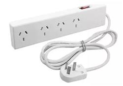 ZAPATILLA BINORMA 4 TOMAS C/TERMICA C/CABLE 1,5 MTS  MARFIL