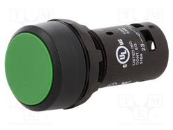 PULSADOR RASANTE VERDE 1NA     CP1