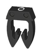 REGLETA 250 NUMEROS (0) NEGRO P/CABLE 1-2,5MM