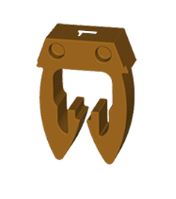 REGLETA 250 NUMEROS (1) MARRON P/ 1-2,5MM  ICAB-02/1-C