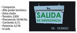 SEÑALIZADOR 6 LED AUTO/PERMANT. 1 FAZ S/EMERGENCIA