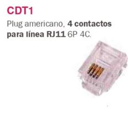 PLUG RJ-11  P/ LINEA   CDT1