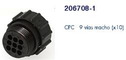 CPC CONECTOR CIRC. PORTAPIN PLUG 9VIAS    206708-1