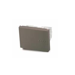 MODULO COMBINACION TECLA DOBLE GRIS BAUHAUS 6121