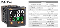 REG. TEMP. Pt/J/K 48x48 2 DISPLAYS 1Rele TC538CX