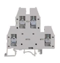 BORNE BKND-04 DOBLE PISO GRIS 4mm2 TORNILLO 090.006