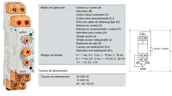 TEMPORIZADOR 600XU 12/240VCA-CC 13FUNC.H/3HS DIN