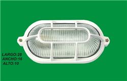 TORTUGA DE ALUMINIO OVALADA 150 W.  512 BLANCA