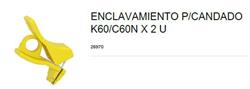 ENCLAVAMIENTO CANDADO 26970 P/ID MULTI 9 (2 UN)