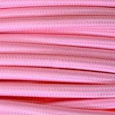 MTS.CABLE TEXTIL 2X0,50 MM ROSA