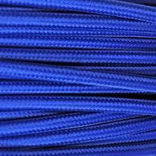 MTS.CABLE TEXTIL 2X0,50 MM AZUL