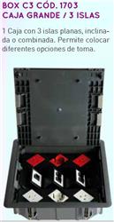 CAJA P/PISO TECNICO Y DUCTO 3 ISLAS 1703