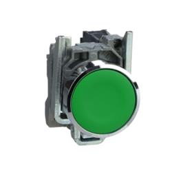 PULSADOR RASANTE VERDE METALICO 1NA XB4BA31