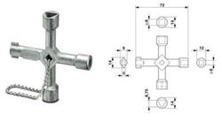LLAVE 4 FORMATOS p/GABINETES  USS 4 - 1203149