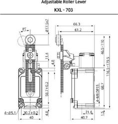 LIMITE CARRERA ZXL-703 PAL.AJUSTABLE+ROD.INOX.(100