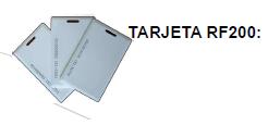 TARJETA RFID 125KHZ      RF200 (P/CAS 200 y 300)