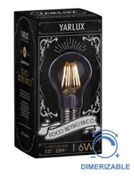 LAMPARA LED BULBO 6 W CALIDA 650L E27 DI-FI