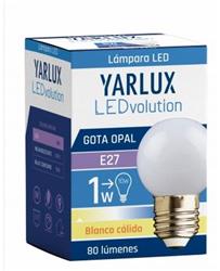 LAMPARA LED GOTA  1 W CALIDA E27 - OPAL