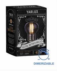 LAMPARA LED GOTA   4 W CALIDA 430LM  FIL DIMMER