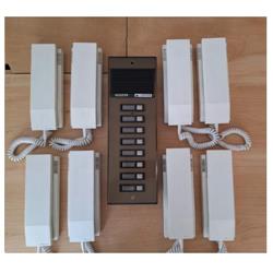 KIT MULTIFAMILIAR SOLO AUDIO CON 8 TELEFONOS , FRENTE + FUENTE