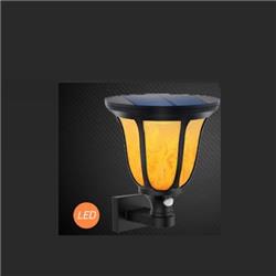 APLIQUE SOLAR TIPO ANTORCHA CON REJA AUTONOMIA 8HS
