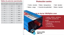 CONVERTIDOR 12VCC/220V 800W ONDA MODIF. FICATTO
