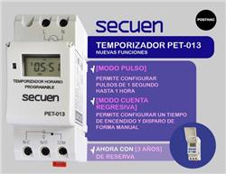 INTERRUPTOR HORARIO DIGITAL 2MOD.20ON-OFF PET-013