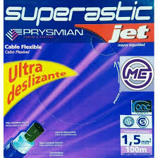 MTS.CABLE PIRASTIC 1,5 MM CELESTE BOBINA 800 MTS