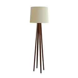 LAMPARA DE PIE ANA MADERA PETIRIBÍ LUSTRE NATURAL 