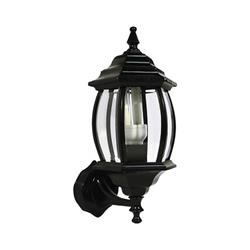 FAROL OPORTO 6 CARAS GRANDE BOMBE NEGRO FUNDICION DE ALUMINIO E27