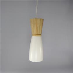 COLGANTE GAIA 9.5CM X 27CM MADERA BLANCO 