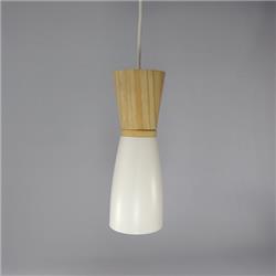 COLGANTE GAIA 9.5CM X 27CM MADERA BLANCO