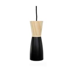 COLGANTE GAIA 9.5CM X 27CM MADERA NEGRO 