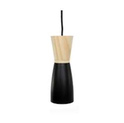 COLGANTE GAIA 9.5CM X 27CM MADERA NEGRO