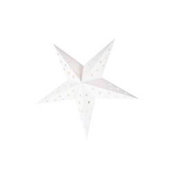 COLGANTE ESTRELLA BLANCA 75CM CON GUIRNALDA DE LED