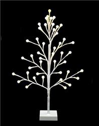 ARBOL CON BOLITAS LED 60CM DE ALTO