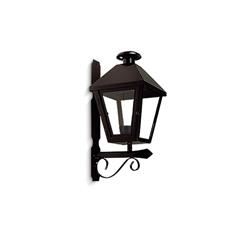 FAROL 28 CHAPA NEGRO CON MENSULA E27 IP23
