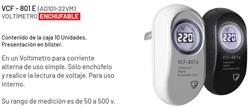 VOLTIMETRO ENCHUFABLE 50 A 500v BLANCO