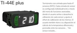 TERMOMETRO 72x36 h/4 NTC c/SITRAD TI-44E PLUS