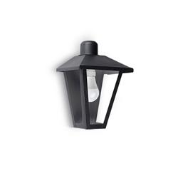 FAROL TRAPEZOIDAL DE PARED NEGRO E27