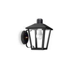 FAROL 5510 4 CARAS HIERRO NEGRO E27