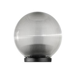 GLOBO PRISMATICO PMMA CON BASE NEGRA 30CM DIAMETRO E27