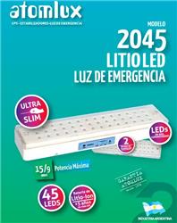 LUZ EMERGENCIA 45LED AUT.9/15H.  2045 LITIO