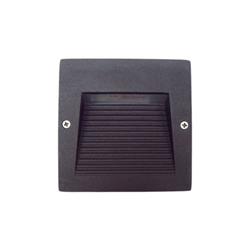 EMBUTIDO PARED 2800/B ALUMINIO NEGRO 1 LUZ G9 IP44