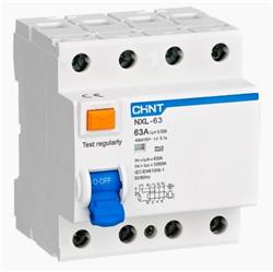 INTERRUPTOR DIFERENCIAL 4x63A 100mA CLASE AC  6KA CHINT