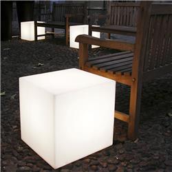 CUBIC CERRADO E27 43CM BLANCO TRASLUCIDO