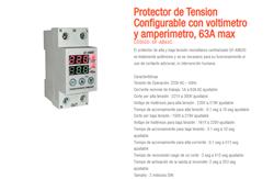 PROT. TENSION Y CORRIENTE DIG.DIN H/63A GF-AB63C