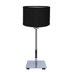 LAMPARA DE MESA TIN TIN NIQUEL CON PANTALLA BLANCA 1 LUZ E27