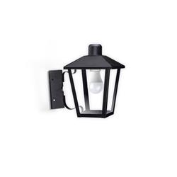 FAROL TRAPEZOIDAL FIJO ESQUINERO NEGRO E27