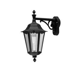 FAROL VENEZIA CLASICO SOPORTE SUPERIOR NEGRO E27 I